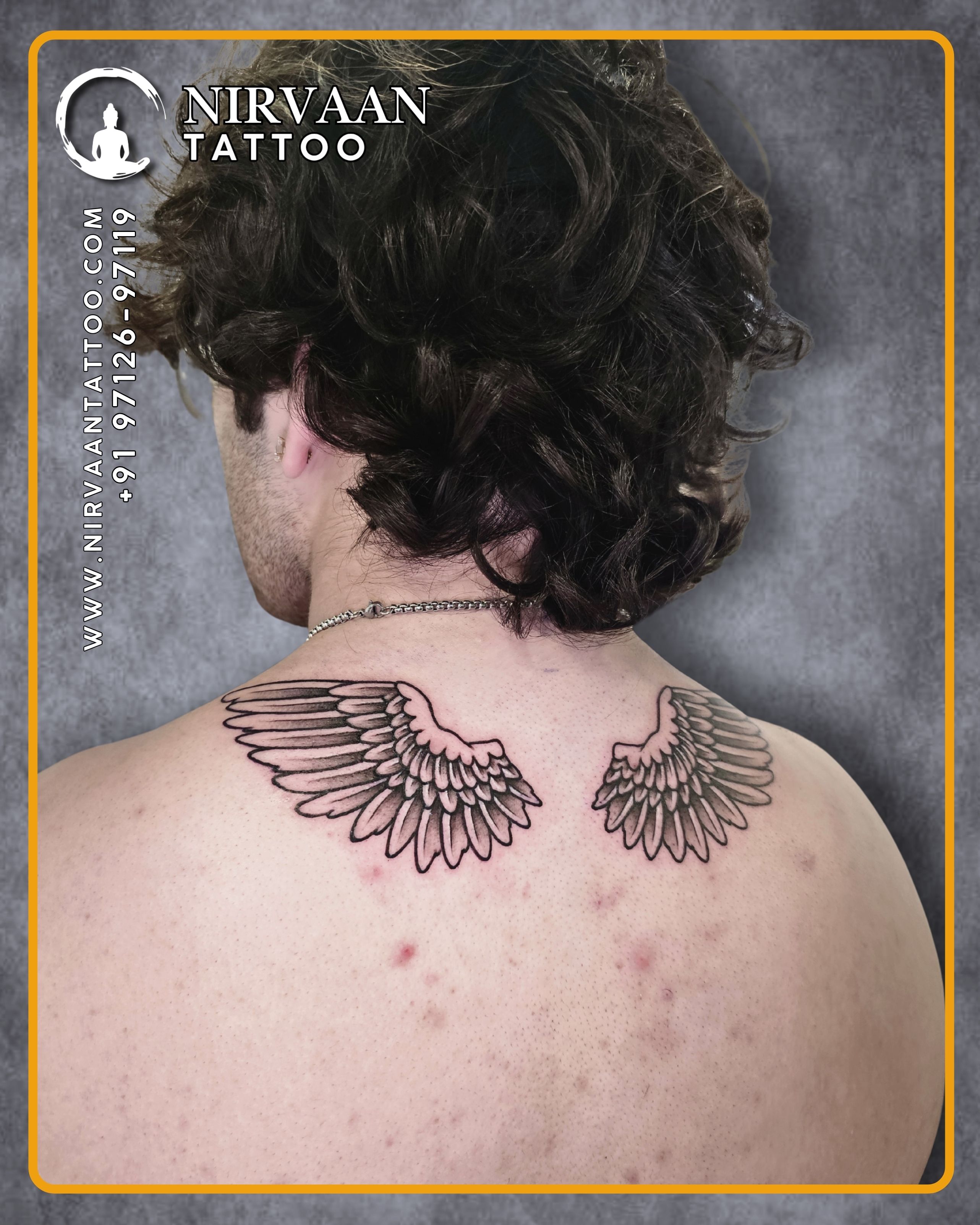 Angel wings tattoo design